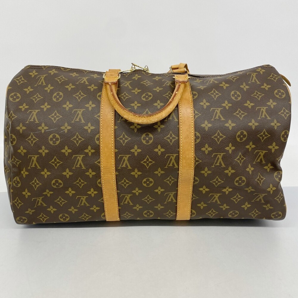 LOUIS VUITTON Authentic Brown Monogram Keepall 50 Boston Bag - Picture 12 of 12